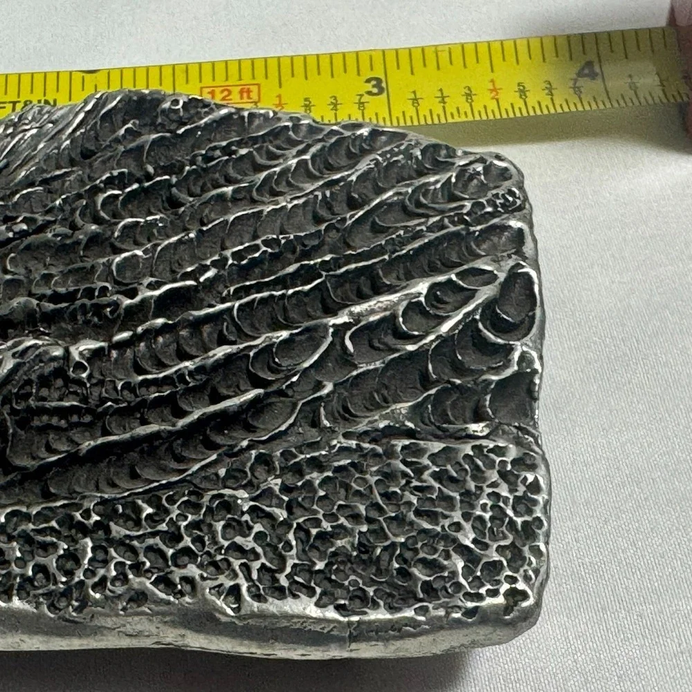 Vintage Heritage Pewter Belt Buckle1009 Ocean Scene Sunset Seagul‎ 3D